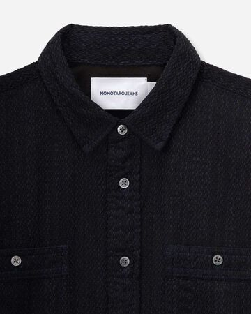 SASHIKO WORK SHIRT,Indigo, small image number 7