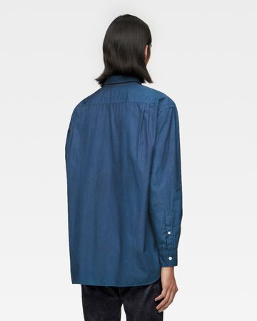 BROAD L/S SHIRT - NATURAL INDIGO,MID, small image number 5