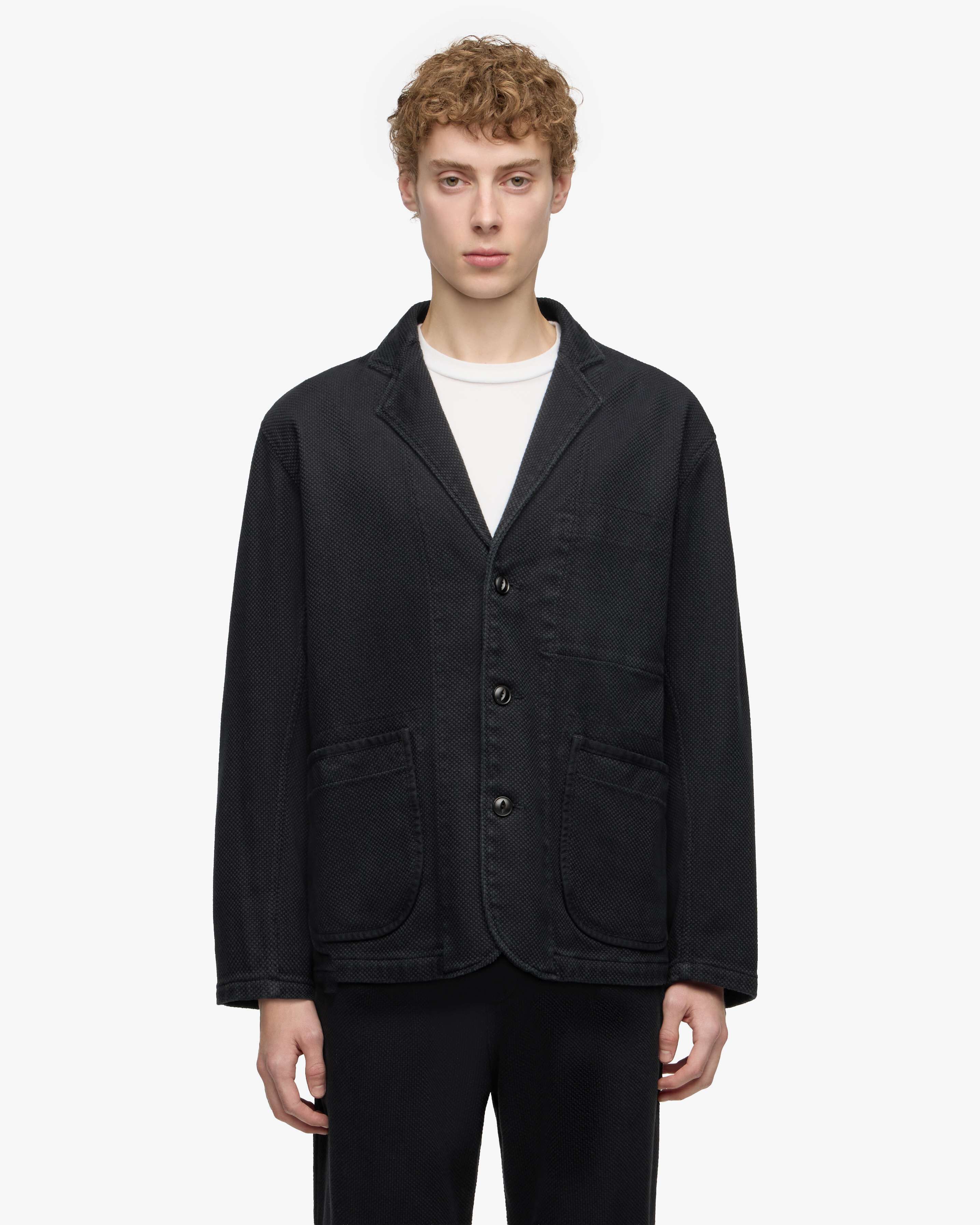 SASHIKO TAILORED JACKET-OVERDYE