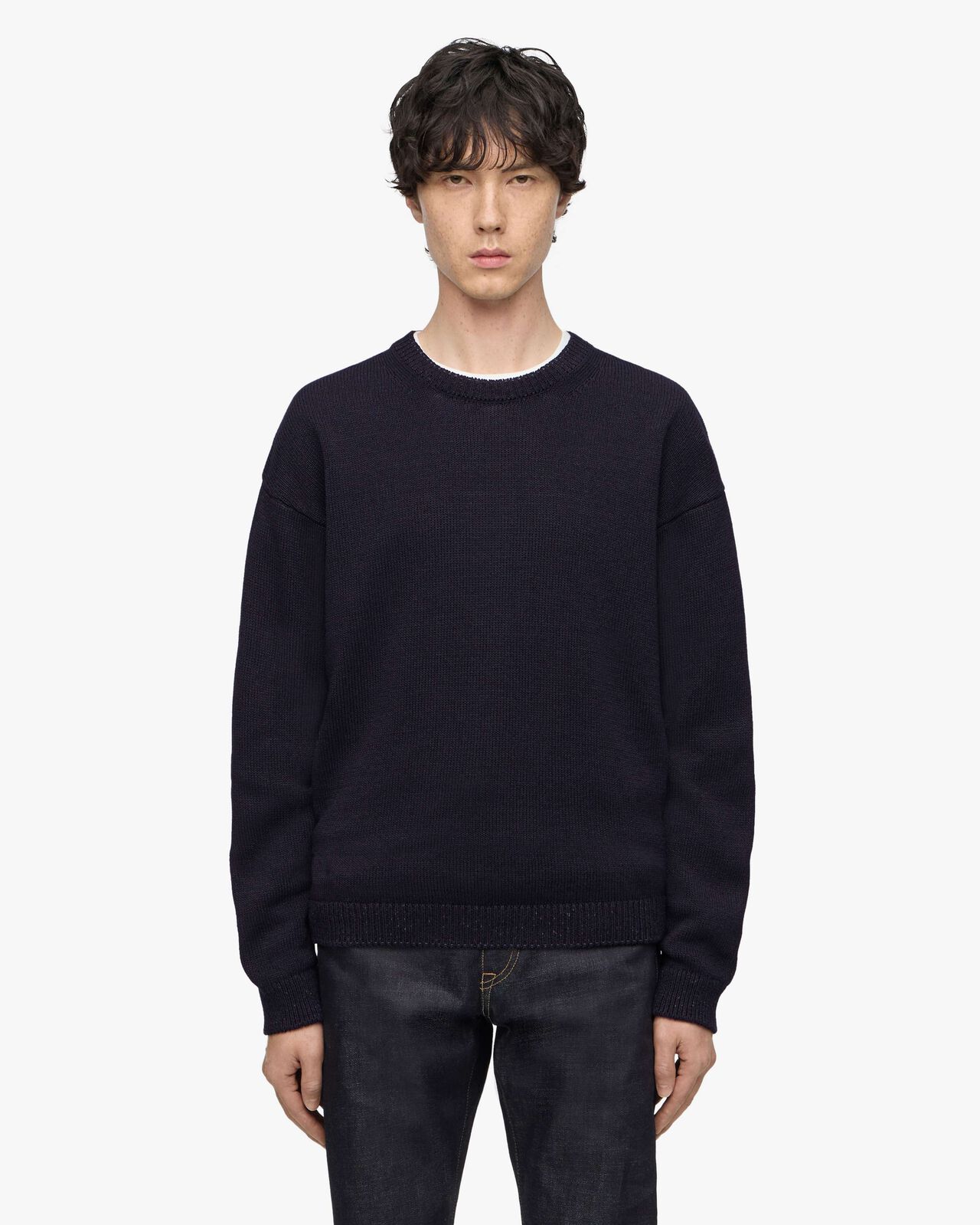 KNIT P/O - WASHI PAPER,NAVY, large image number 9