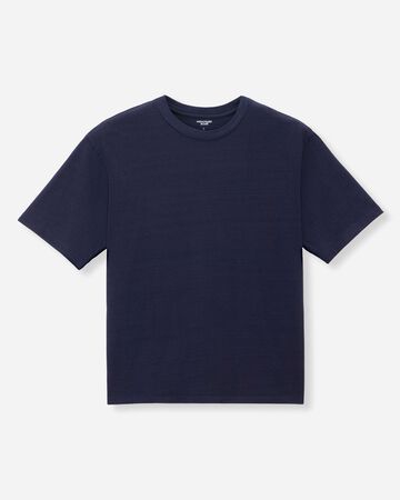 YARN DYED S/S TEE - INDIGO,Indigo, large image number 5