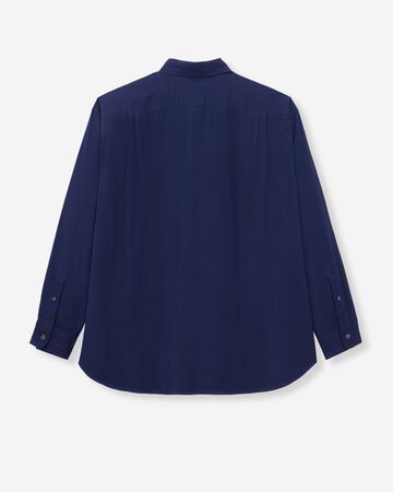 POPLIN L/S SHIRT - INDIGO,Indigo, small image number 6