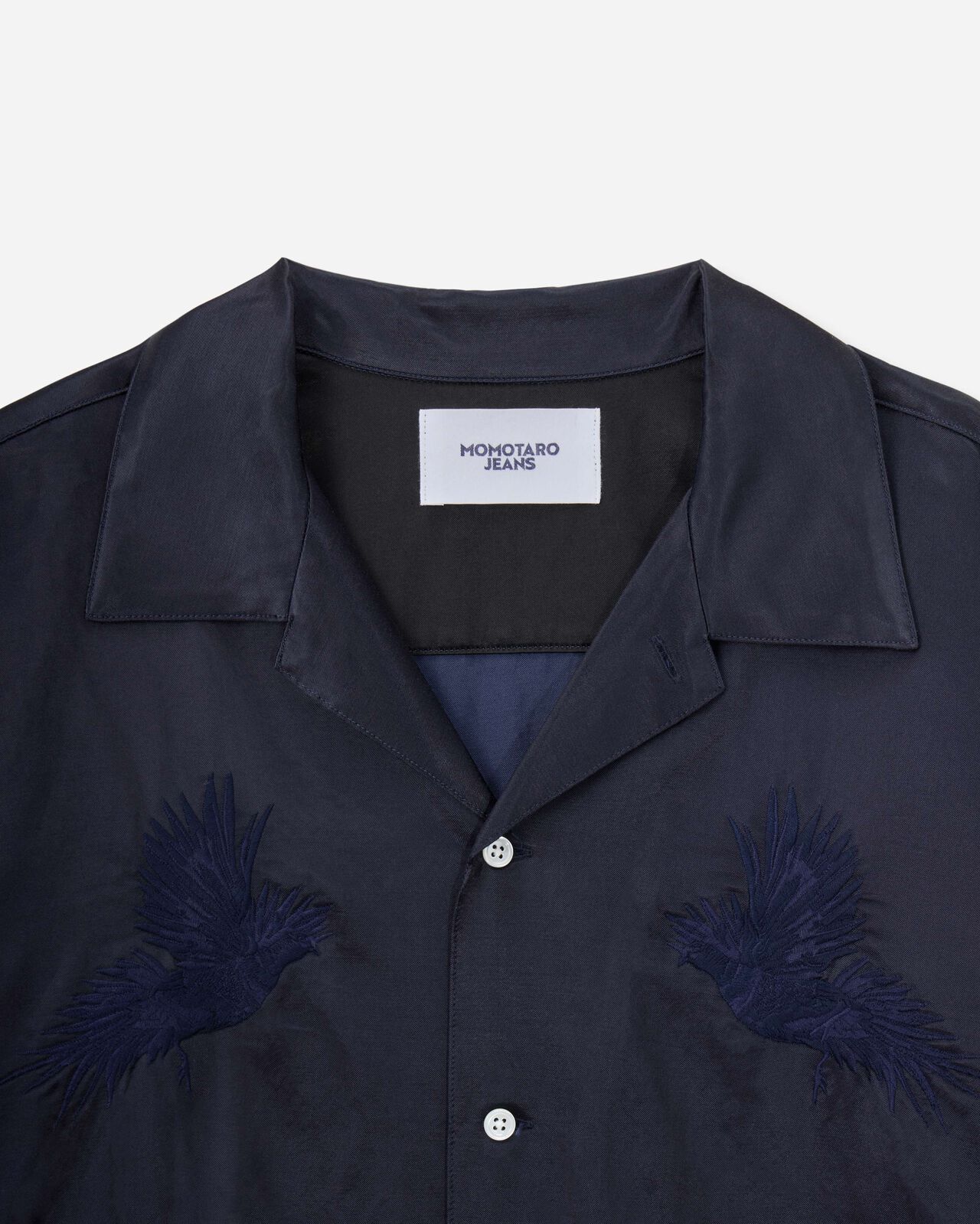 SATIN SOUVENIR L/S SHIRT,NAVY, large image number 7