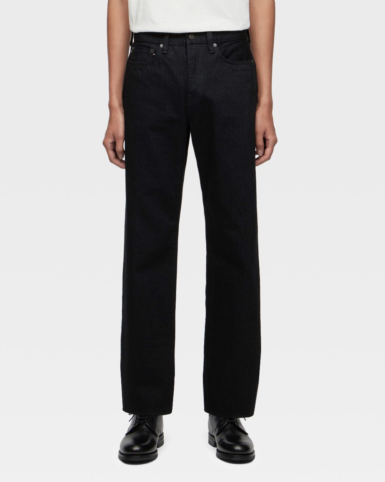 #100 CLASSIC STRAIGHT 15.7oz ZIPPER FLY,BLK, large image number 0