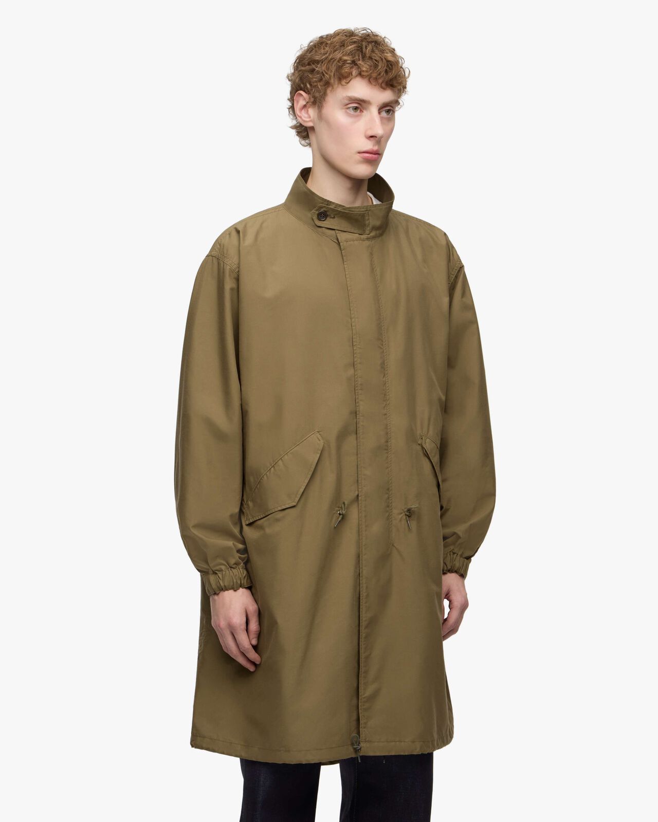 [Mid Feb Release] COTTON SILK MODS COAT,KHAKI, large image number 1
