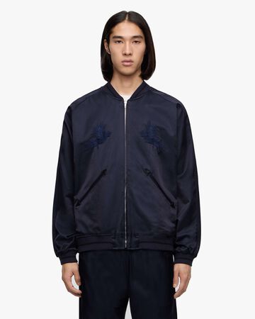 SATIN SOUVENIR JACKET,NAVY, large image number 0