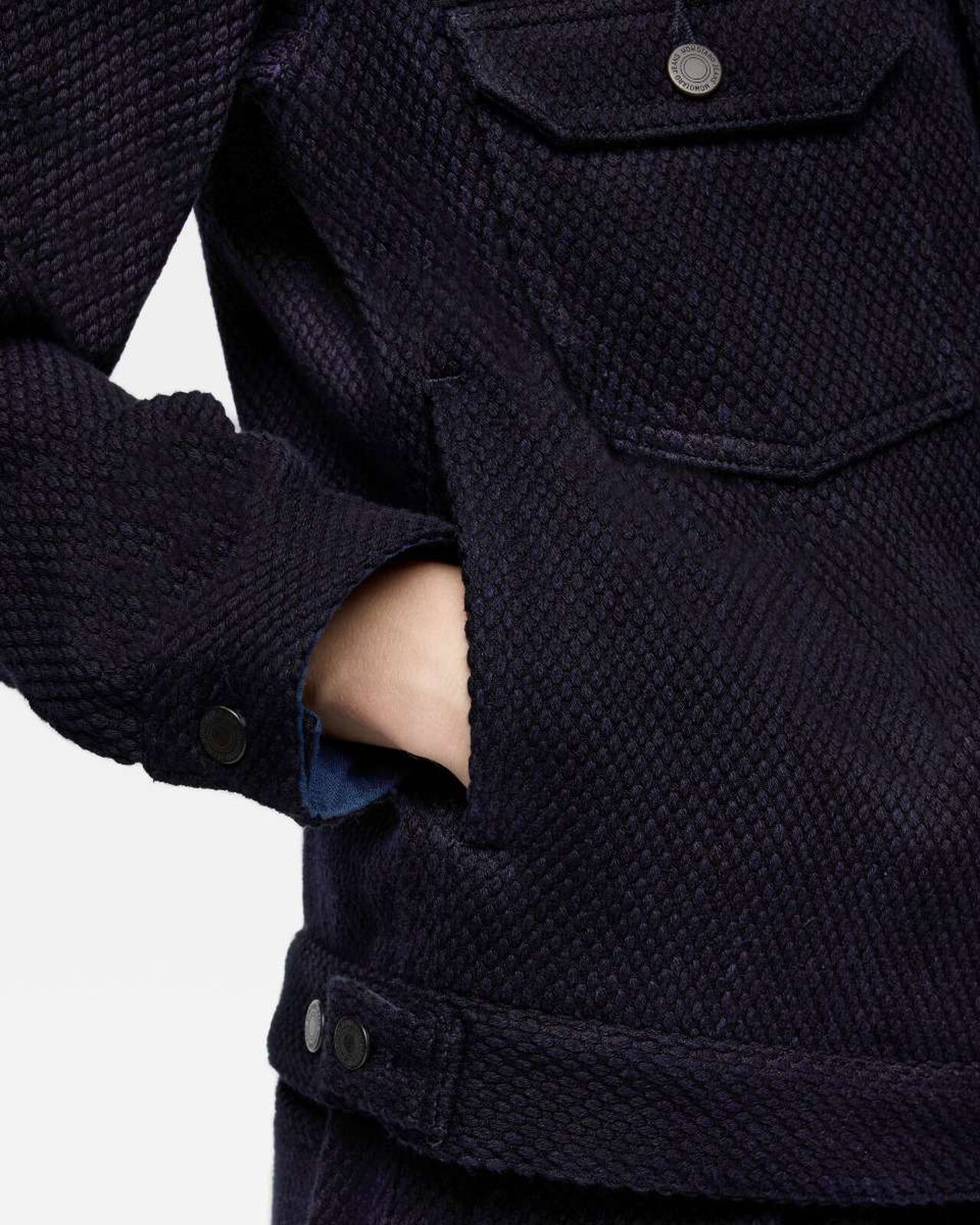 SASHIKO JACKET,Indigo, large image number 5